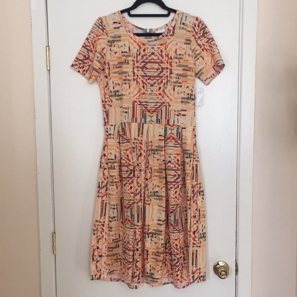 L LuLaRoe Amelia‎ Dress DD21 1466